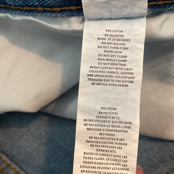 BOOHOO Blue Ripped High Waist Denim Shorts Plus Size 16 NWT - Picture 11 of 11